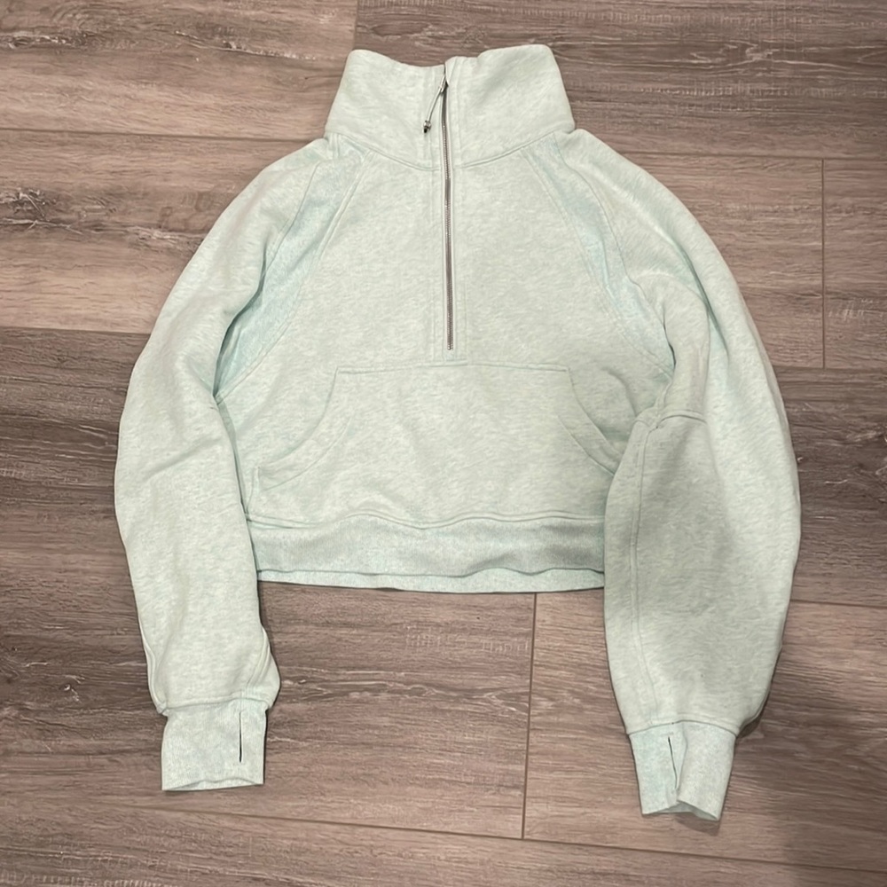 Scuba oversized funnel neck half zip